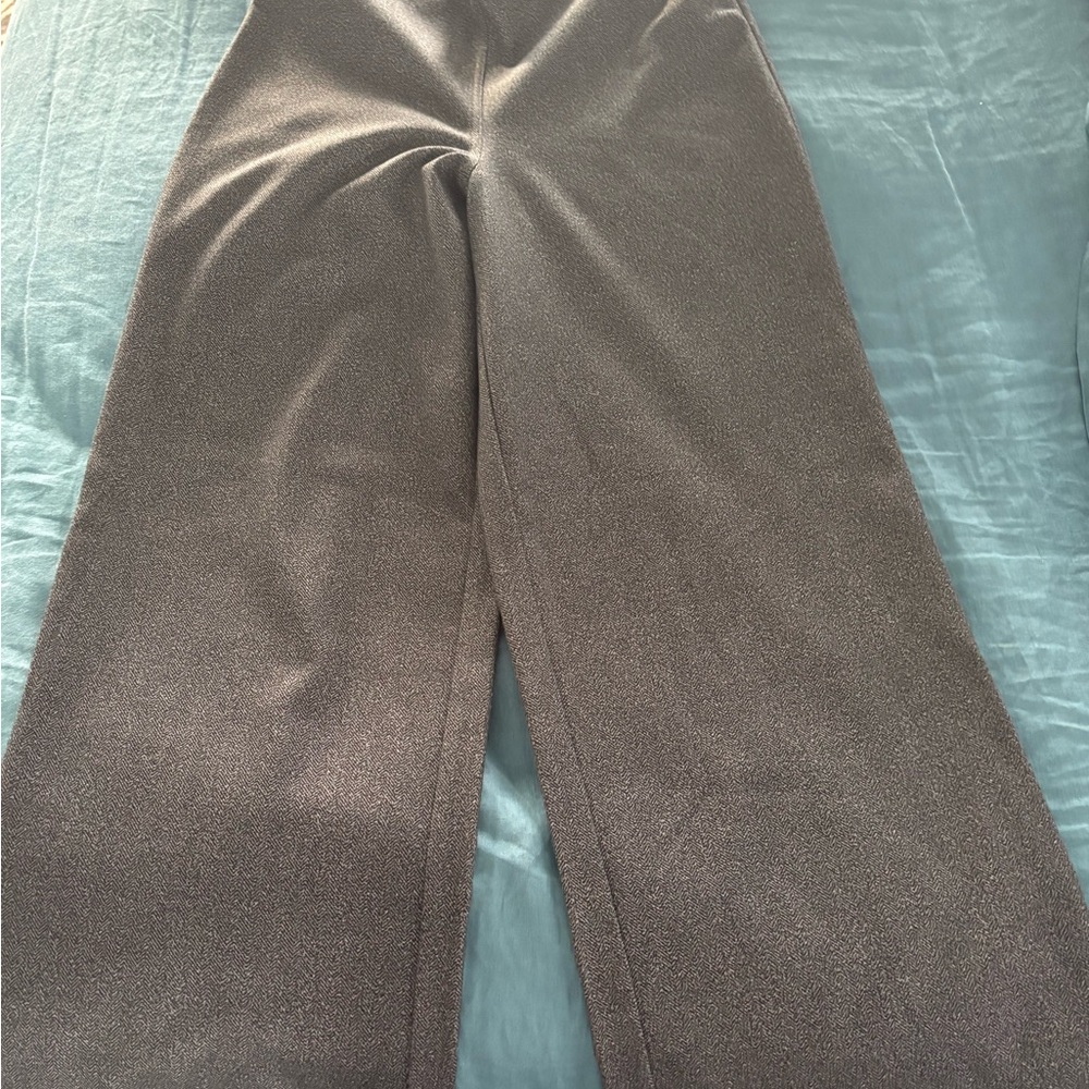 Gray Wide-Leg Pants